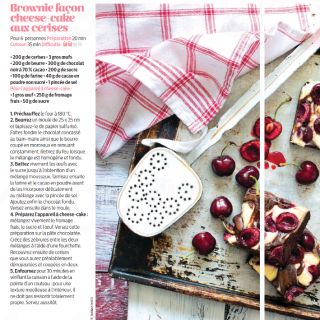 brownies cheese cake cerises