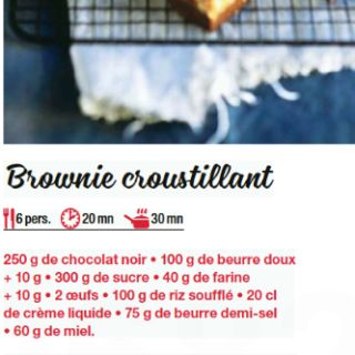 brownies croustillant
