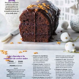 cake chocolat cerises