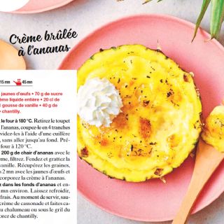 crème brûlée ananas