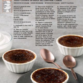 crème brûlée au chocolat