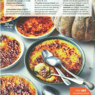 crème brûlées potimarron coco