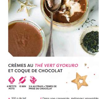 crème thé vert chocolat