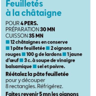 feuilletés châtaigne