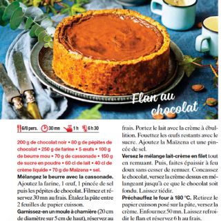 flan chocolat