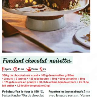 fondant choco noisettes