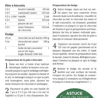 fudge pâte biscuit brisures choco