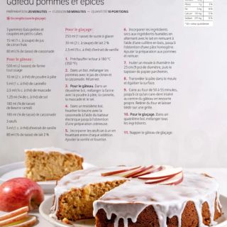 gateau pommes épices