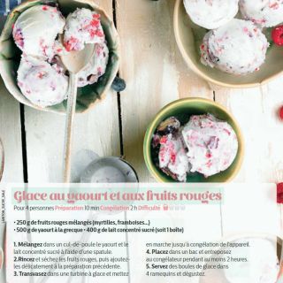 glace yaourt fruits rouges