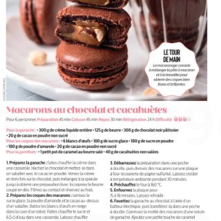 macaron choco cacahuète