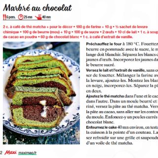 marbré chocolat macha