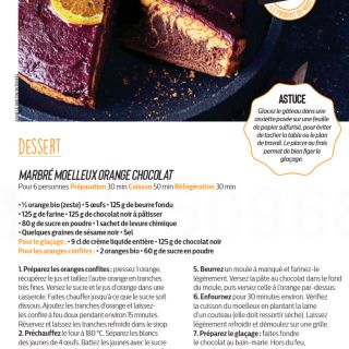 marbré orange choco