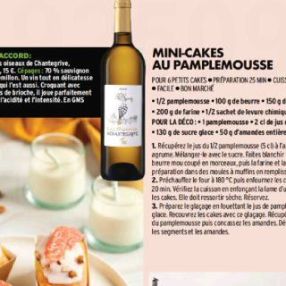 mini cake pamplemousse