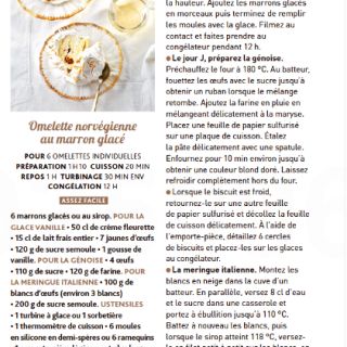 omelette norvégienne marron glacé