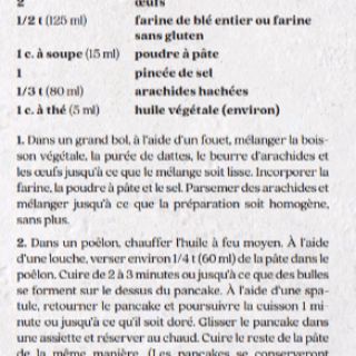 pancakes beurre arachide