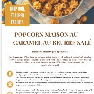 pop corn caramel beurre salé