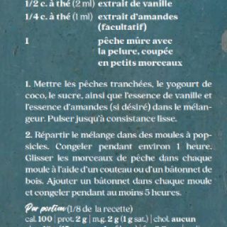 popsicles pêches crème