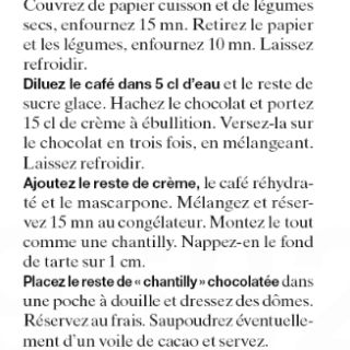 tarte choco café