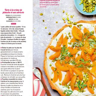 tarte crème pistache abricot