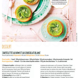 tartelette kiwi chocolat blanc