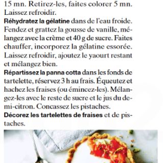 tartelettes panacotta