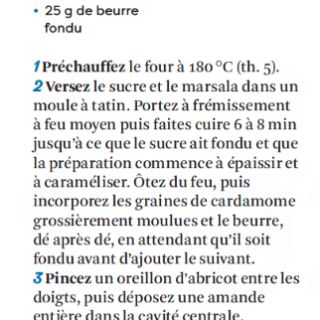 tatin abricot cardamome