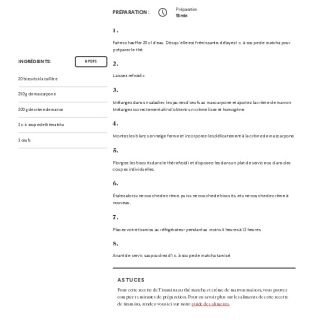 tiramisu marron macha