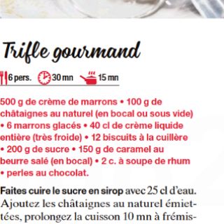 triffle chataigne