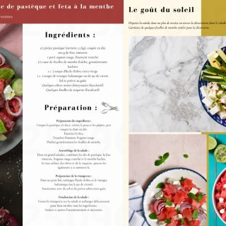 Salade pastèque feta menthe