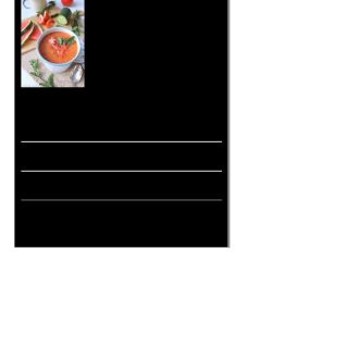 Soupe froide de pastèque et tomate