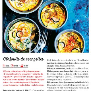 clafoutis courgettes