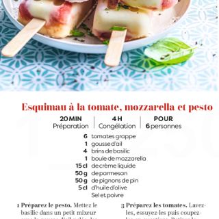esquimeau tomates mozza
