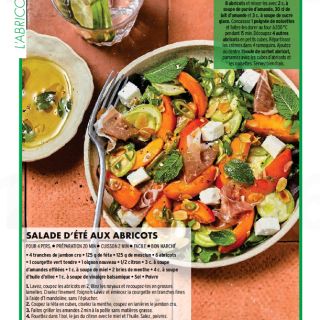 salade été aux abricots
