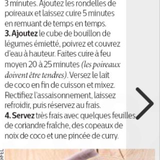 soupe glacée poireau coco