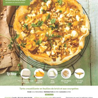 tarte brick courgettes