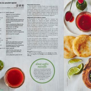 Arepas poulet épicé