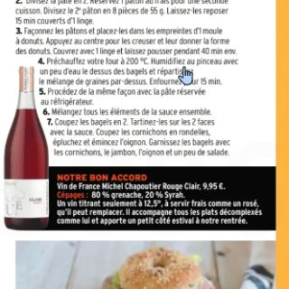 Bagel jambon cornichon