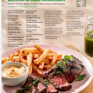 Bavette boeuf chimichurri