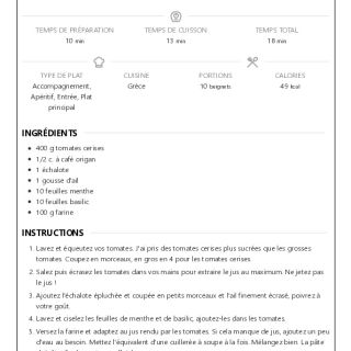 Beignets grecs de tomates (domatokeftede...