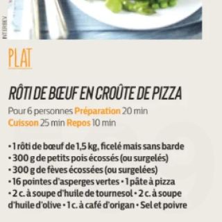Boeuf en croute de pizza