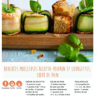 Bouchée ricotta poivron