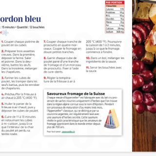 Bouchées cordon bleu