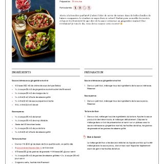 Bouchées de tartare de thon à l'asiati...