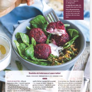 Boulettes betterave tahini