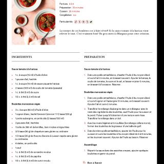 Boulettes marocaines végés, sauce toma...