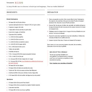 Braisé d’aubergines, pois chiches, é...