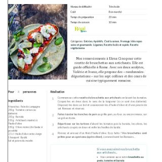 Bruschetta _ recette artichaut