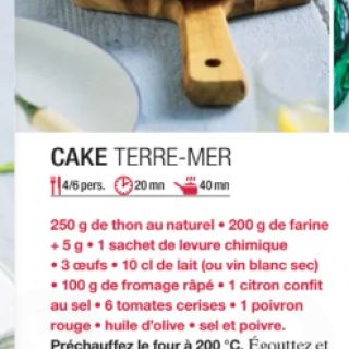 Cake terre mer