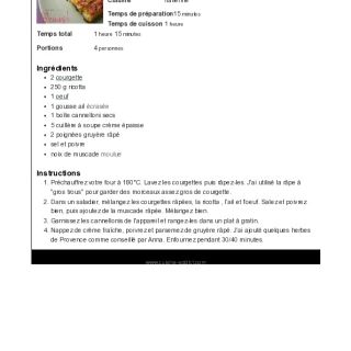 Cannellonis à la courgette et ricotta