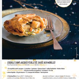 Coquille saint jacques sauce morille